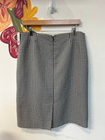 Kasper Black Gingham Skirt, 14