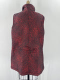 Coldwater Creek Red Zip Front Pocket Vest, M
