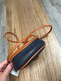 Dooney & Bourke Navy Blue Calvary Convertible Crossbody Belt Bag, 6"x5"