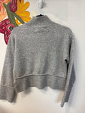 New Marled Gray Cropped Sweater, S