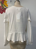 New Bog Collective Cream Top, L