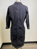 Allegra K Black Denim Dress, L