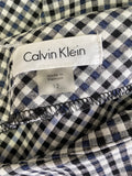 Calvin Klein Black & Blue Gingham Dress, 12