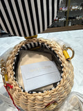 New Frances Valentine Yellow Honeypot Bag, 7"x8"