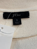 J. Crew White/Ivory Sweater, S