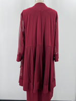 New R&M Richards 2pc Merlot Dress + Jacket, 16W