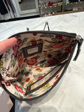 Latico Black Leather Wristlet, 7.5"x6"