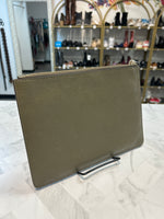 Michael Kors Green Grommet Wristlet Clutch, 9.25"x6.5"