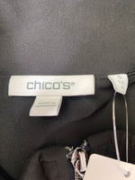 Chico's Black Zip Front Jacket, S with Pockets