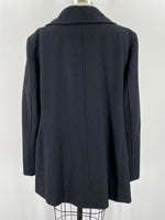 Anne Klein Black Wool Blend Coat, 1X