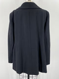 Anne Klein Black Wool Blend Coat, 1X