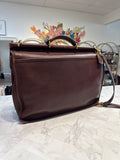 Vintage Coach Style 5266 Brown Beekman Leather Briefcase Messenger Bag, 16"x12"