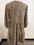 Joy Joy Animal Print Dress, L
