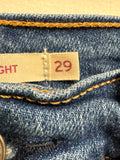 Levi's Wedgie Straight Button Fly 28" Inseam Jeans, 29 (8)