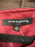 New Sharagano Burgundy Dress, 14