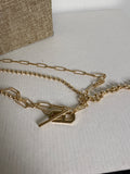 Gold Paperclip Necklace