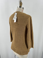 New C'Est City Brown Sweater, L