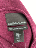 Cynthia Rowley 100% Merino Wool Dress, XS