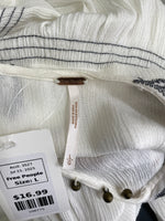 Free People White Top, L