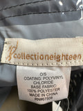 Collection Eighteen Black Polka Dot Rain Poncho Jacket, One Size