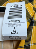 New Torrid Yellow Top, 1X