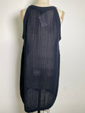Summersalt Black Open Stitch Swim Coverup Dress, XL