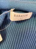 Babaton Teal Collared Sweater, L