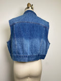 New Leovqn Denim Vest, M