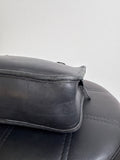 Vintage Coach Black Leather Style 9163 Shoulder Bag, 11"x9.5"