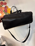 New DKNY Black Nataly Gym Bag, 17"x10" (retail $188)