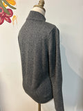 Calvin Klein Gray Zip Front Cardigan, M