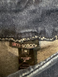 Slim Sation Cropped 21" Inseam Jeans, 14