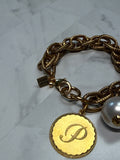 John Wind Gold "P" Initial Bracelet