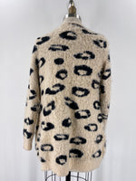 Amaryllis Animal Print Cardigan, XS