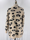 Amaryllis Animal Print Cardigan, XS