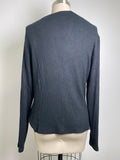 Banana Republic Black Rib Knit Top, L