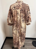 Us Together Brown Dress, L