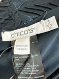 New Chico's Travelers Pleated India Ink Jacket, XL