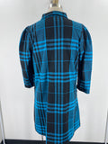 Isle Blue Plaid Dress, L