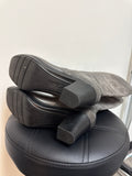 Clarks Gray Leather Boots, 7.5