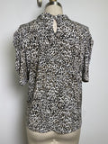 CeCe Animal Print Top, L