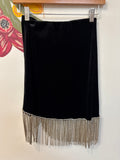 Forever 21 Black Velvet Skirt, S