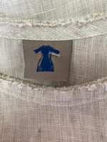 Home Frocks Tan Linen Dress, S