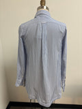 New Banana Republic Blue Stripe Parker Top, XS