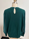 Indigo Rose Green Sweater, 1X