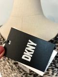 New DKNY Animal Print Top, L