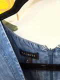 Talbots Chambray 22" Inseam Jumpsuit, 4
