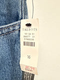 New Talbots Classic 30" Inseam Jeans, 16