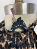1.State Animal Print Dress, L