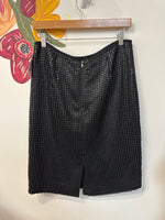Etcetera Black Sequin Skirt, 8